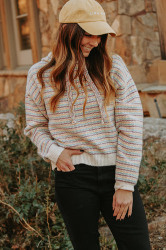 Hooded Crop Pullover - Live By Nature Boutique