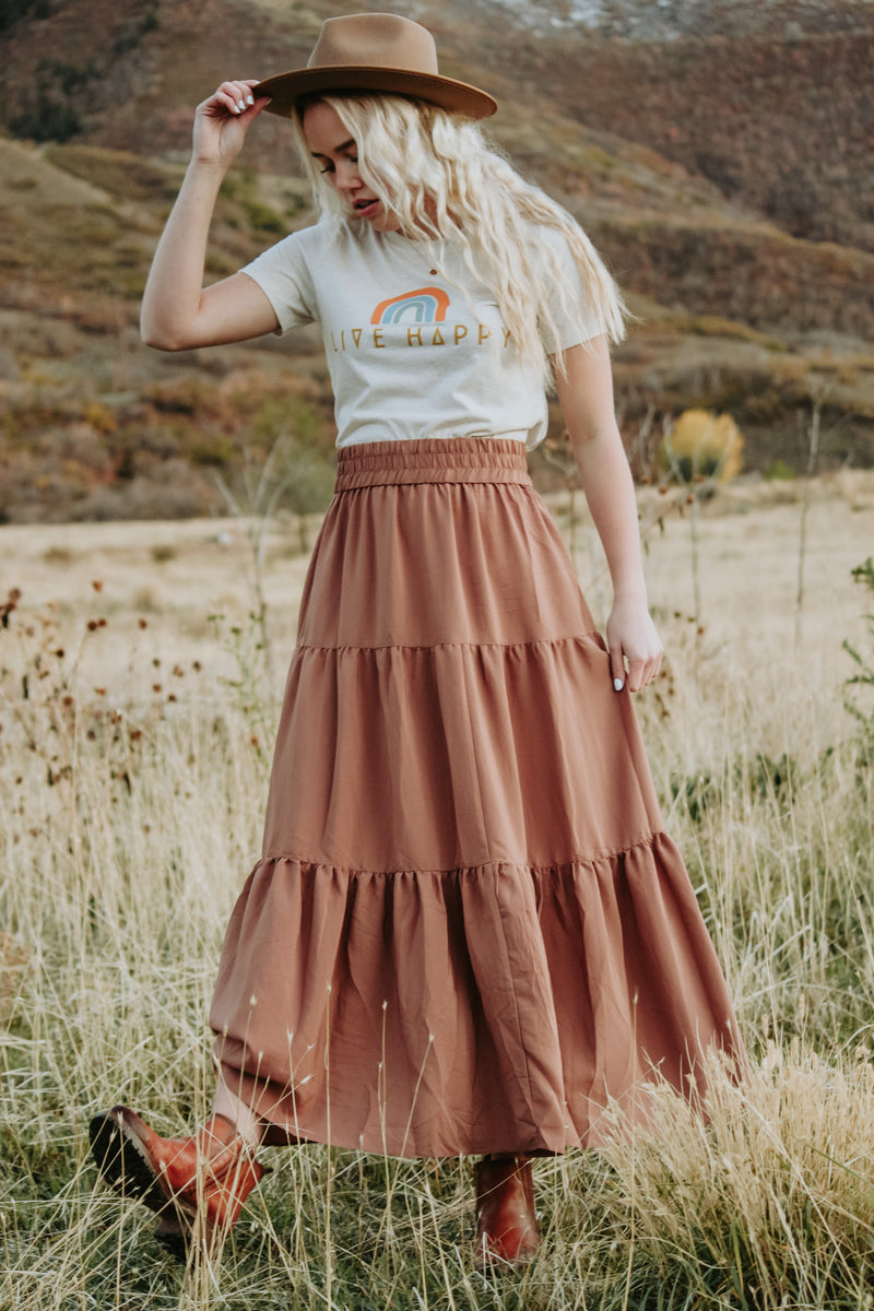 Tiered Maxi Skirt | Nature Boutique By Live