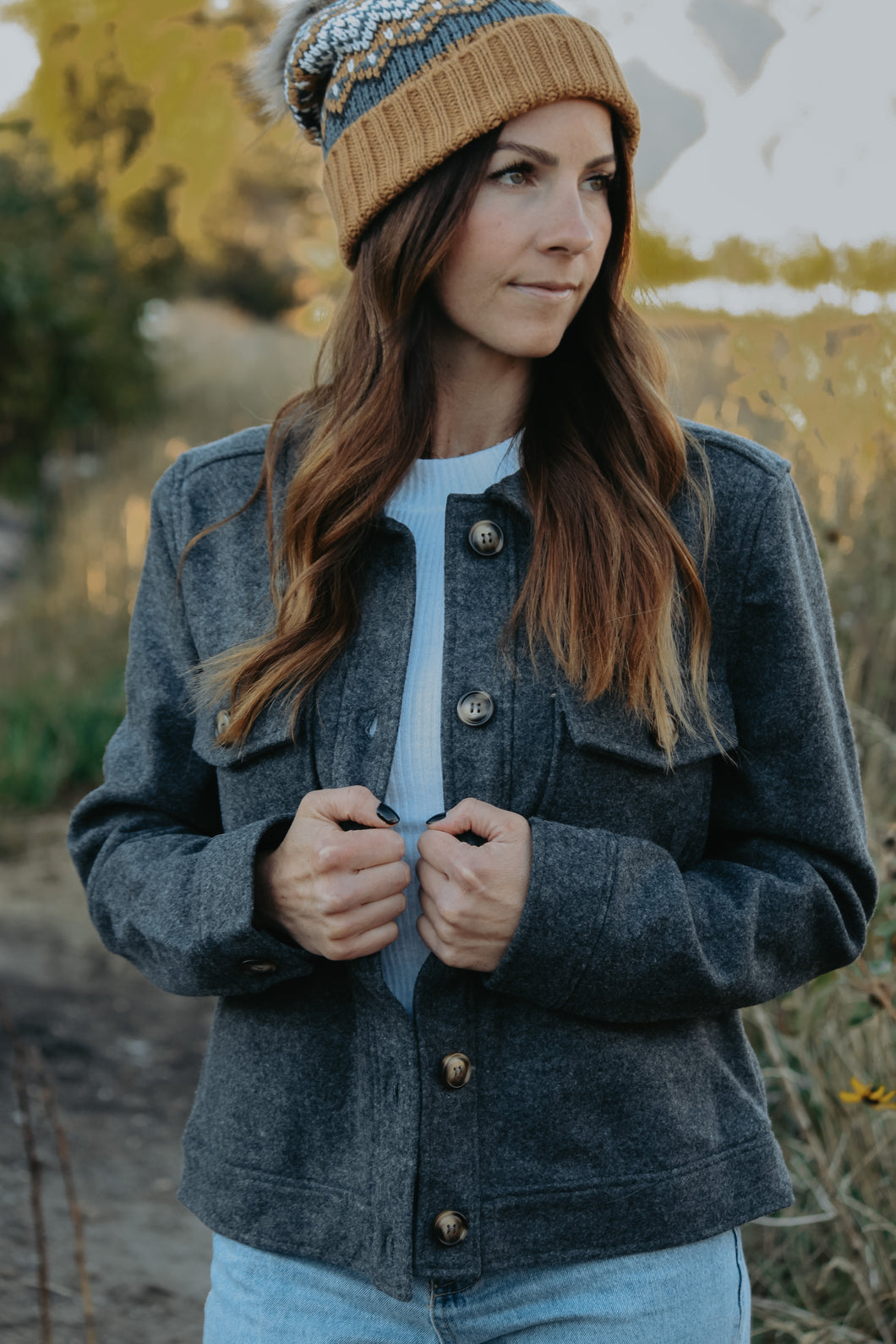 Grey Jacket - Live By Nature Boutique