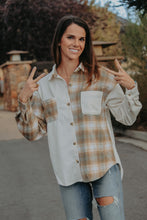 Load image into Gallery viewer, Corduroy Plaid Shacket - Live By Nature Boutique
