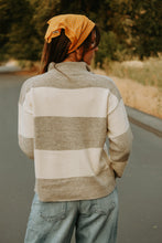 Load image into Gallery viewer, Stripe Zip Sweater - Live By Nature Boutique