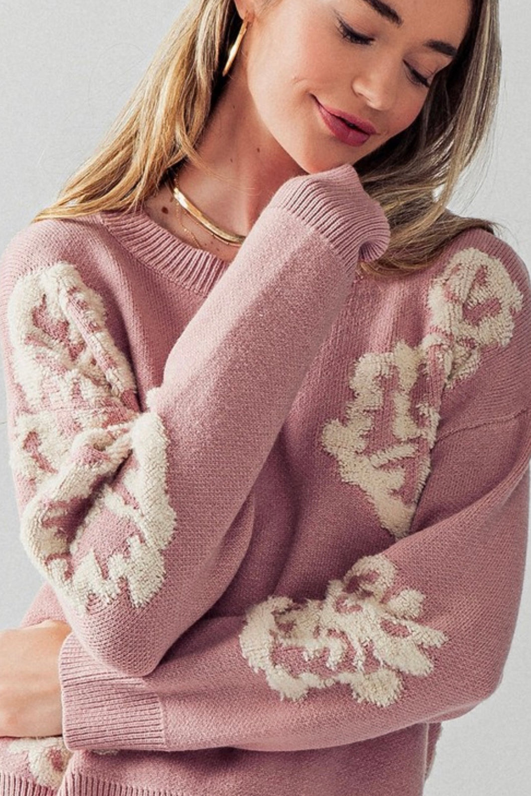 Lovely Flower Sweater - Live By Nature Boutique