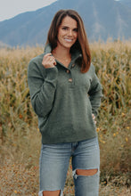 Load image into Gallery viewer, Kale Button Sweater - Live By Nature Boutique