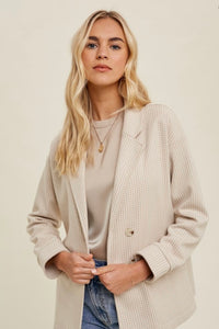 Gingham Blazer - Live By Nature Boutique