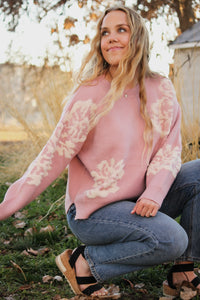 Lovely Flower Sweater - Live By Nature Boutique