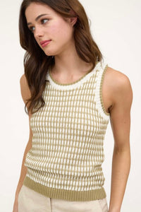 Knit Olive Tank