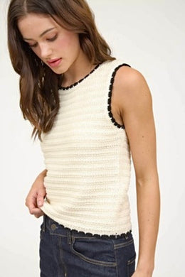 Knit Ivory Tank