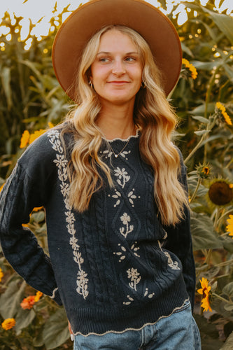 Swiss Scalloped Sweater