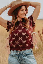 Load image into Gallery viewer, Bow Knit Top - Live By Nature Boutique