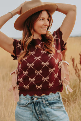 Bow Knit Top - Live By Nature Boutique