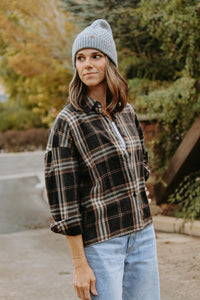 Plaid Crop Shirt
