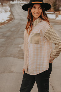 Patch Button Up - Live By Nature Boutique