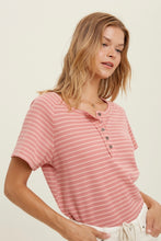 Load image into Gallery viewer, Strawberry Button Tee - Live By Nature Boutique