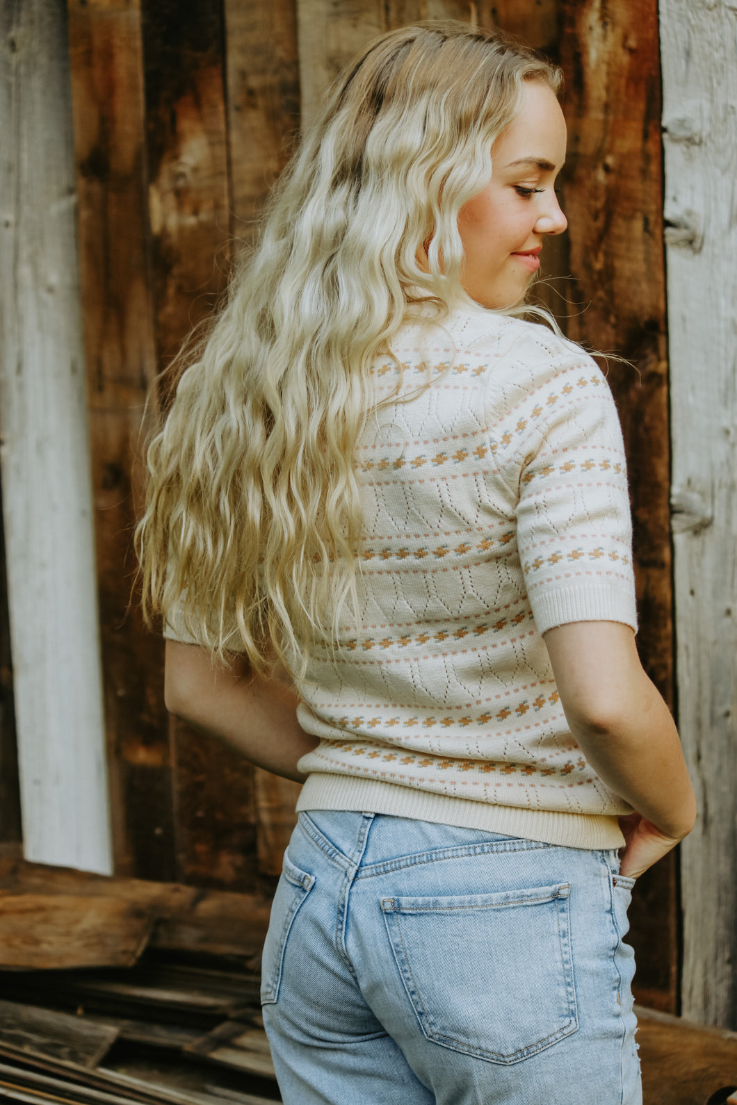Knit Sweater Tee - Live By Nature Boutique