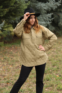 Button Quilted Puffer - Live By Nature Boutique