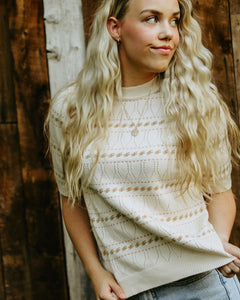Knit Sweater Tee - Live By Nature Boutique
