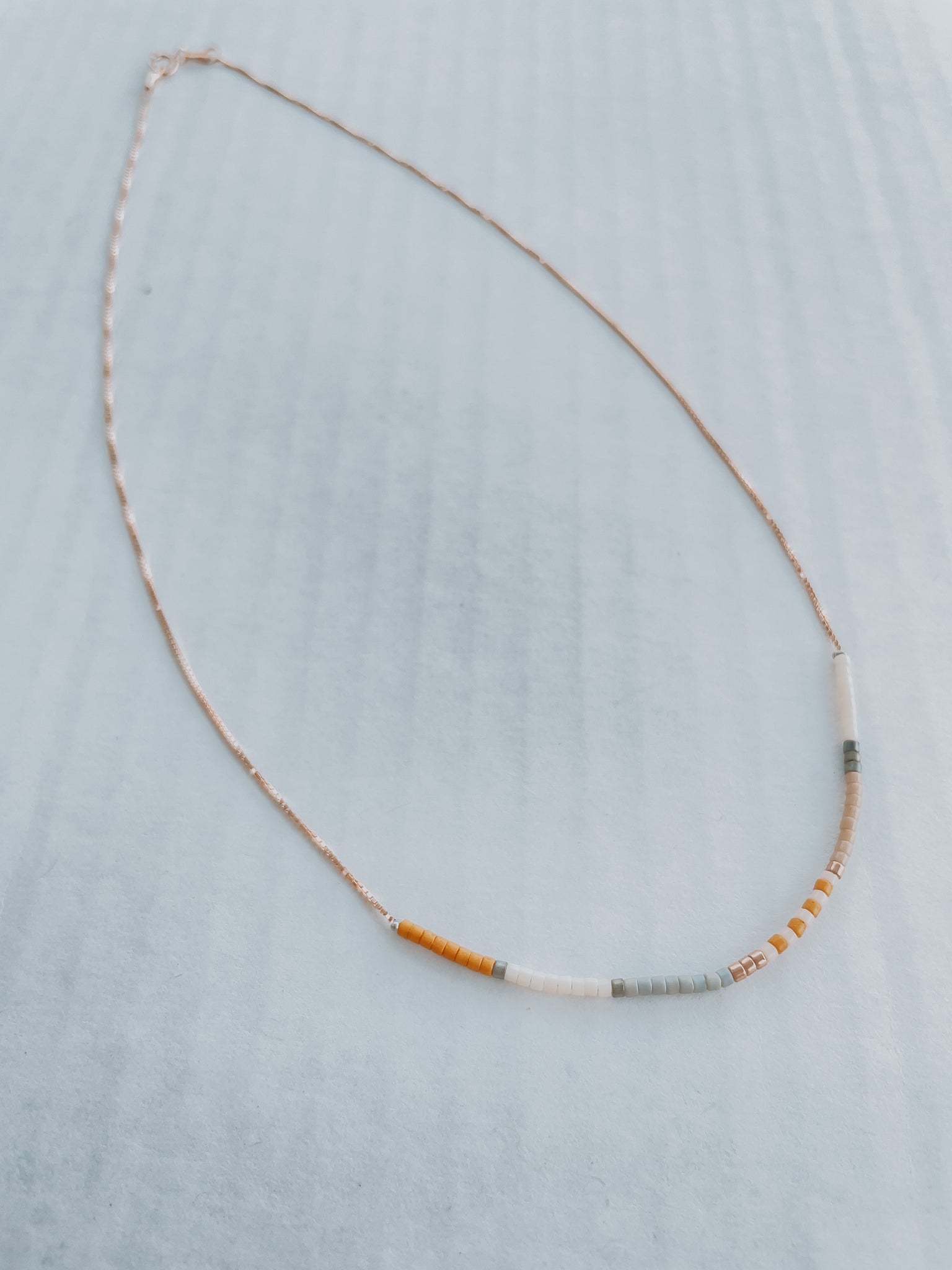 Varana, Single Strand Dainty Beaded Necklace - Jewelry by Sande Gene